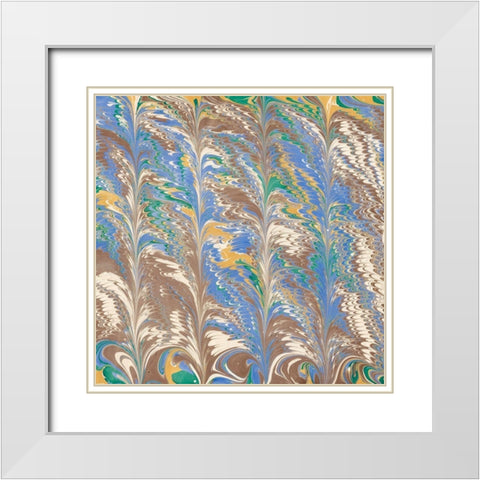 Florentine II White Modern Wood Framed Art Print with Double Matting by Unknown