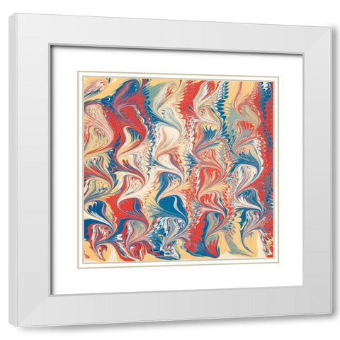 Florentine IV White Modern Wood Framed Art Print with Double Matting by Unknown