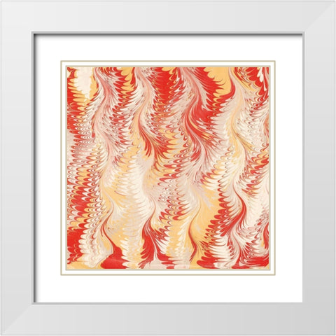 Florentine V White Modern Wood Framed Art Print with Double Matting by Unknown