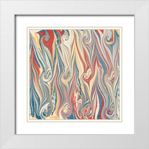 Florentine VI White Modern Wood Framed Art Print with Double Matting by Unknown