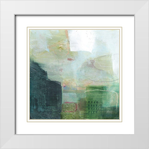 Galway II White Modern Wood Framed Art Print with Double Matting by Borges, Victoria