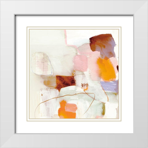 Ravel II White Modern Wood Framed Art Print with Double Matting by Borges, Victoria