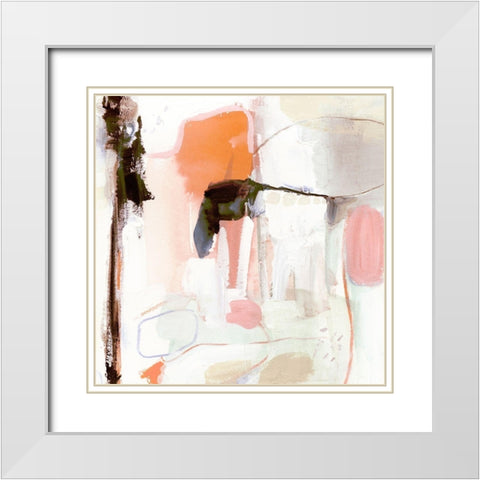 Ravel III White Modern Wood Framed Art Print with Double Matting by Borges, Victoria