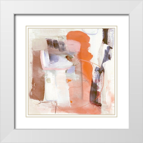 Ravel IV White Modern Wood Framed Art Print with Double Matting by Borges, Victoria