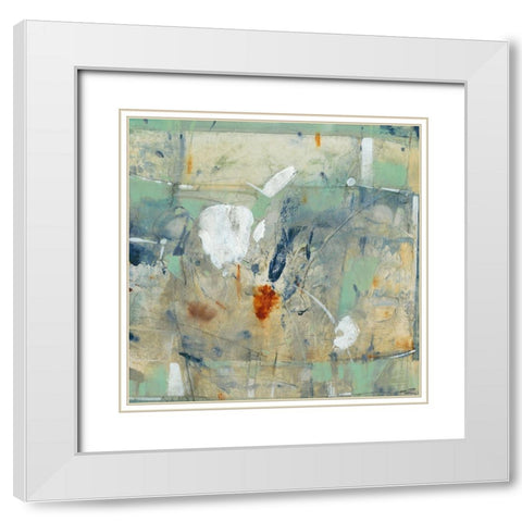 Clash II White Modern Wood Framed Art Print with Double Matting by OToole, Tim