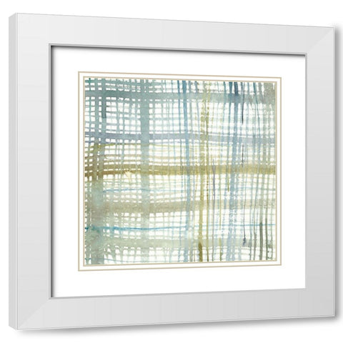 Woodbine IV White Modern Wood Framed Art Print with Double Matting by Zarris, Chariklia