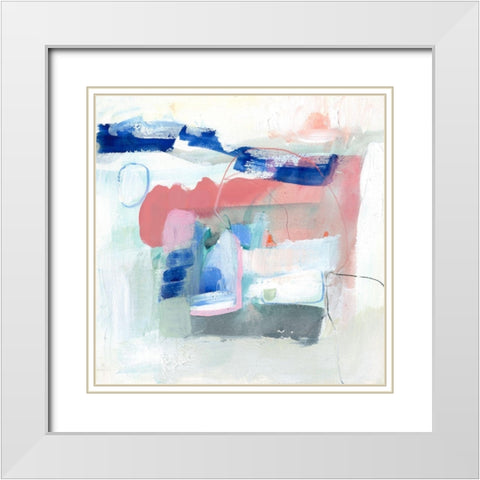 Procida IV White Modern Wood Framed Art Print with Double Matting by Borges, Victoria