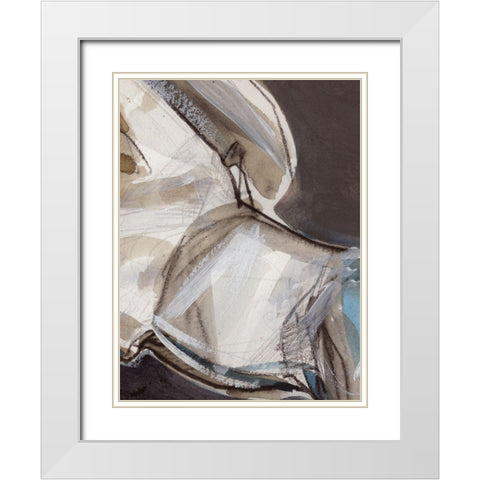 Horse Abstraction III White Modern Wood Framed Art Print with Double Matting by Parker, Jennifer Paxton