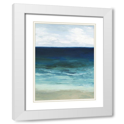 Sandfiddler Drive II White Modern Wood Framed Art Print with Double Matting by Popp, Grace