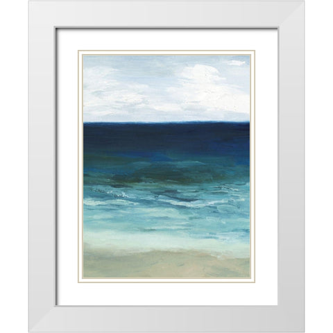 Sandfiddler Drive II White Modern Wood Framed Art Print with Double Matting by Popp, Grace