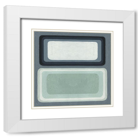 Maritime Color Field I White Modern Wood Framed Art Print with Double Matting by Scarvey, Emma