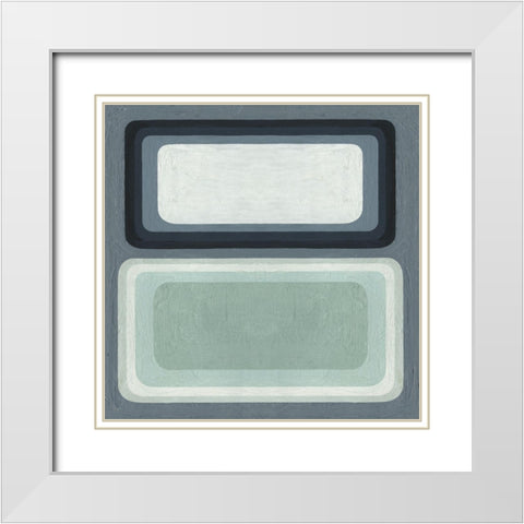 Maritime Color Field I White Modern Wood Framed Art Print with Double Matting by Scarvey, Emma