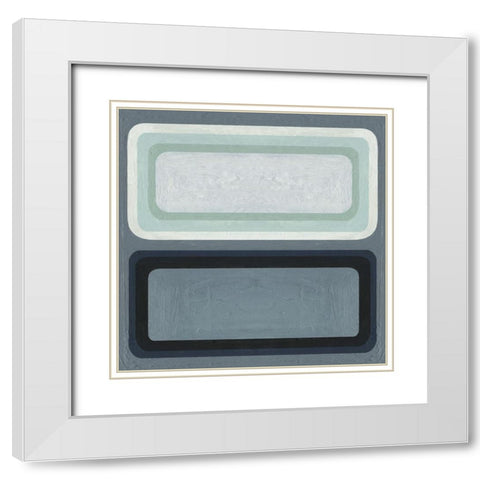 Maritime Color Field II White Modern Wood Framed Art Print with Double Matting by Scarvey, Emma