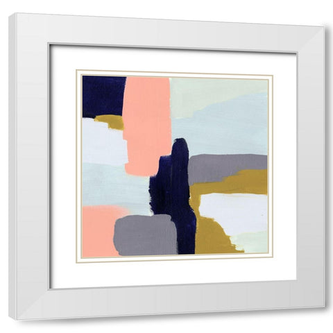 Languid II White Modern Wood Framed Art Print with Double Matting by Borges, Victoria