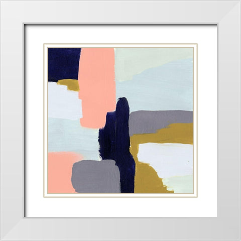 Languid II White Modern Wood Framed Art Print with Double Matting by Borges, Victoria