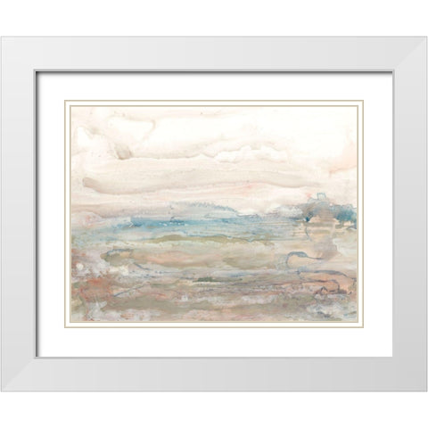 High Desert I White Modern Wood Framed Art Print with Double Matting by Stramel, Renee W.