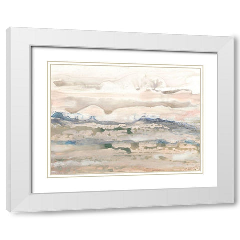 High Desert II White Modern Wood Framed Art Print with Double Matting by Stramel, Renee W.