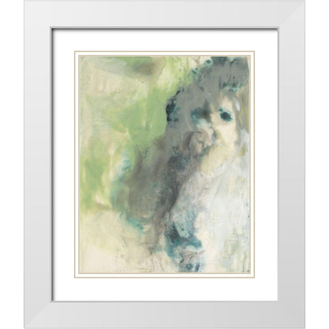 Gold Illusion I White Modern Wood Framed Art Print with Double Matting by Goldberger, Jennifer