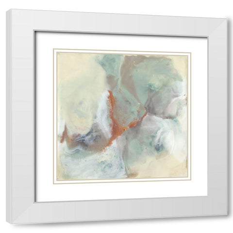 Copper River I White Modern Wood Framed Art Print with Double Matting by Goldberger, Jennifer