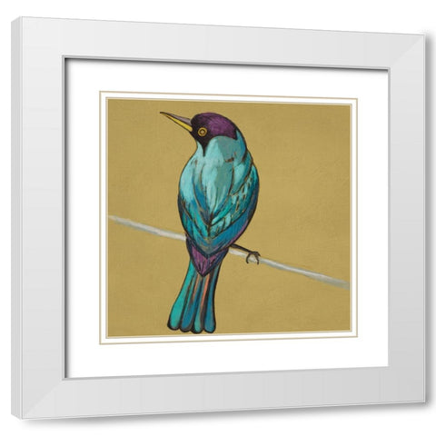 Winged Sketch I on Ochre White Modern Wood Framed Art Print with Double Matting by Zarris, Chariklia