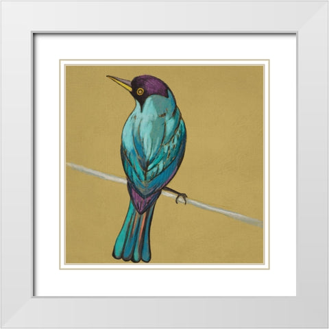 Winged Sketch I on Ochre White Modern Wood Framed Art Print with Double Matting by Zarris, Chariklia