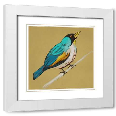 Winged Sketch II on Ochre White Modern Wood Framed Art Print with Double Matting by Zarris, Chariklia