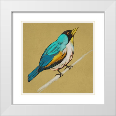 Winged Sketch II on Ochre White Modern Wood Framed Art Print with Double Matting by Zarris, Chariklia