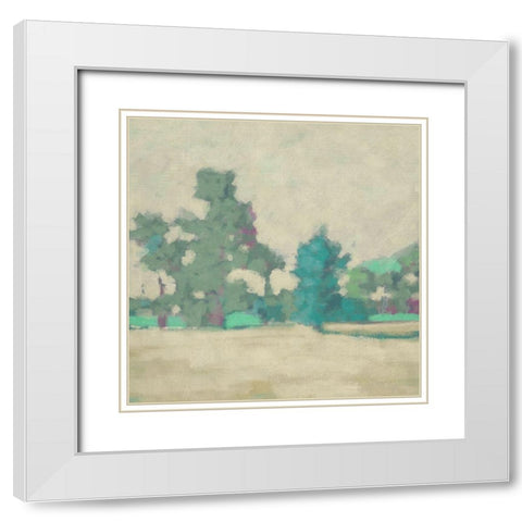 Surround Scape I White Modern Wood Framed Art Print with Double Matting by Zarris, Chariklia