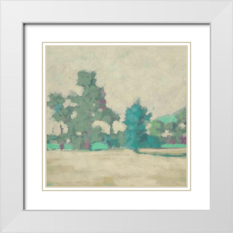 Surround Scape I White Modern Wood Framed Art Print with Double Matting by Zarris, Chariklia