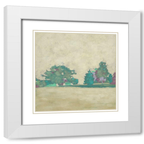 Surround Scape II White Modern Wood Framed Art Print with Double Matting by Zarris, Chariklia