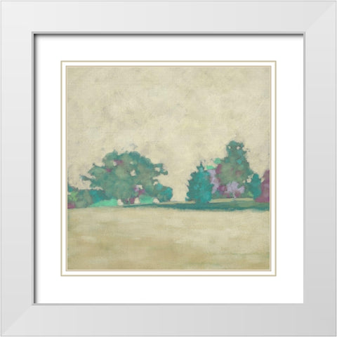 Surround Scape II White Modern Wood Framed Art Print with Double Matting by Zarris, Chariklia