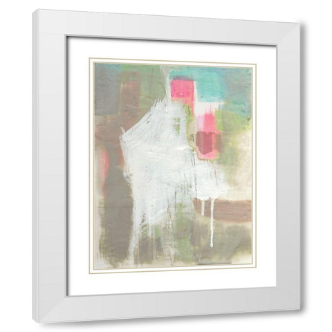 Retro Splash II White Modern Wood Framed Art Print with Double Matting by Goldberger, Jennifer