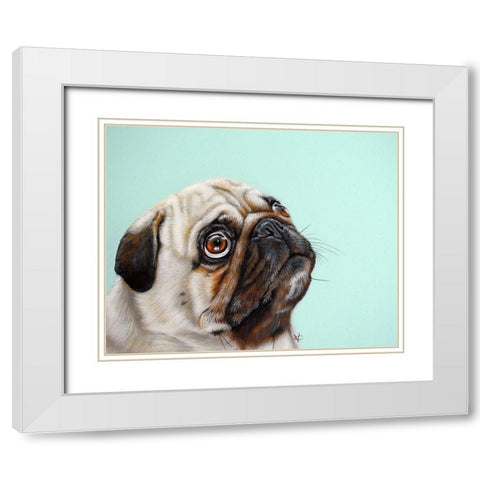 The Treat White Modern Wood Framed Art Print with Double Matting by Coleman, Victoria