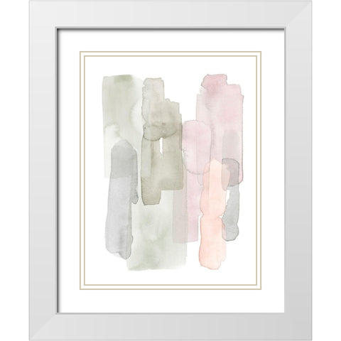 Sorbet Falls I White Modern Wood Framed Art Print with Double Matting by Popp, Grace