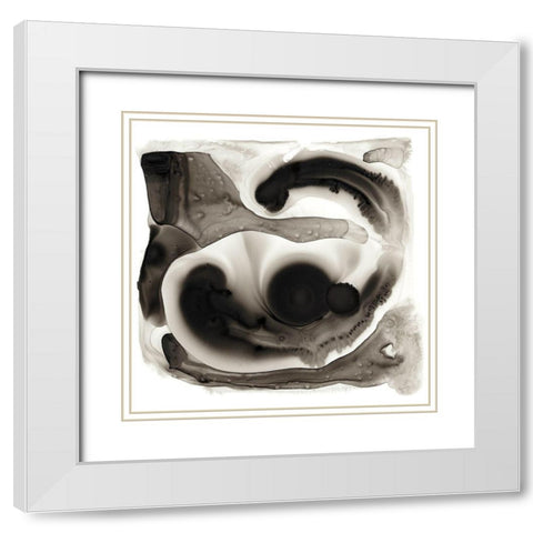Inspired I White Modern Wood Framed Art Print with Double Matting by Stramel, Renee W.