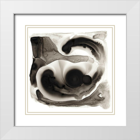 Inspired I White Modern Wood Framed Art Print with Double Matting by Stramel, Renee W.