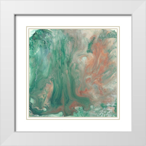 Greenbriar I White Modern Wood Framed Art Print with Double Matting by Stramel, Renee W.