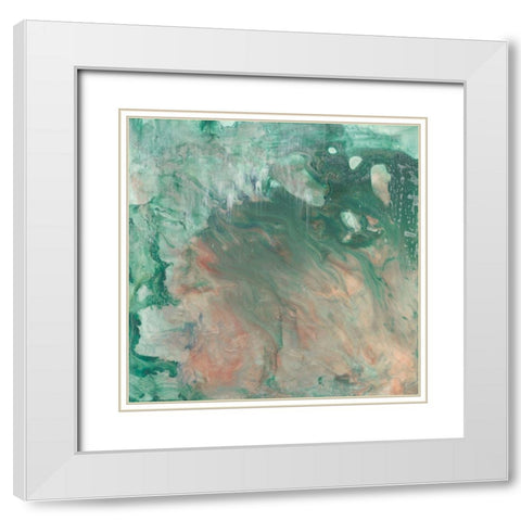 Greenbriar II White Modern Wood Framed Art Print with Double Matting by Stramel, Renee W.