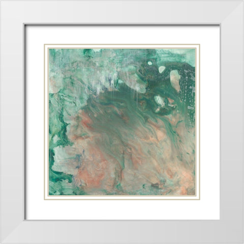 Greenbriar II White Modern Wood Framed Art Print with Double Matting by Stramel, Renee W.