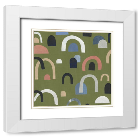 Over the Rainbow II White Modern Wood Framed Art Print with Double Matting by Scarvey, Emma