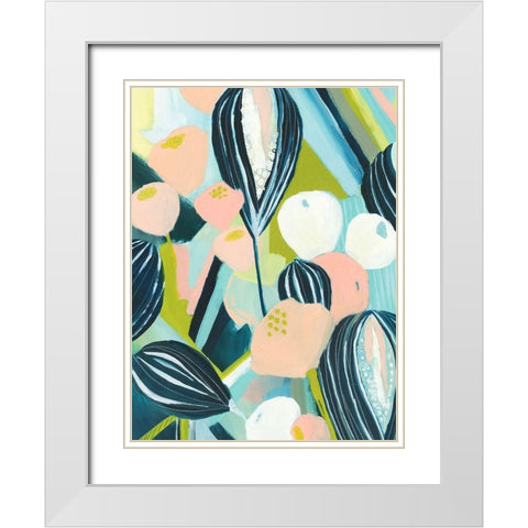 Glow Garden II White Modern Wood Framed Art Print with Double Matting by Popp, Grace