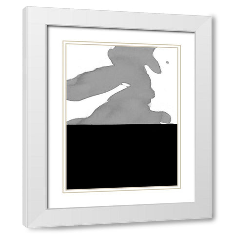 Cumulus II White Modern Wood Framed Art Print with Double Matting by Delamater, Rob