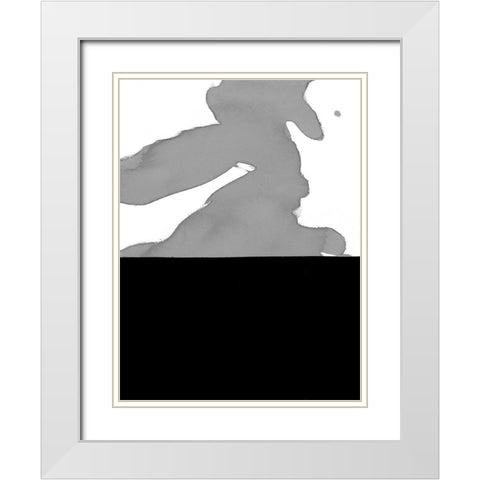 Cumulus II White Modern Wood Framed Art Print with Double Matting by Delamater, Rob