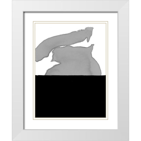 Cumulus VI White Modern Wood Framed Art Print with Double Matting by Delamater, Rob