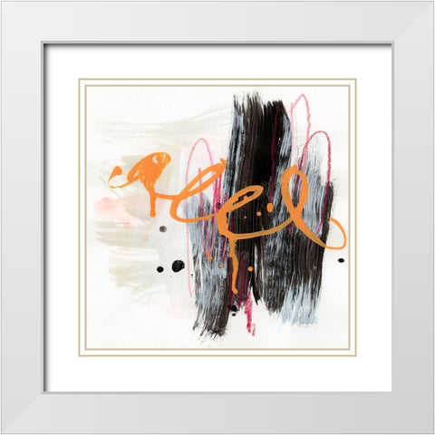 Infinity Signal II White Modern Wood Framed Art Print with Double Matting by Vess, June Erica