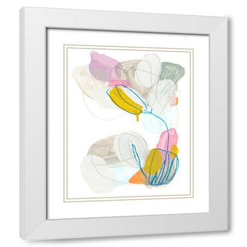 Shift Change III White Modern Wood Framed Art Print with Double Matting by Vess, June Erica