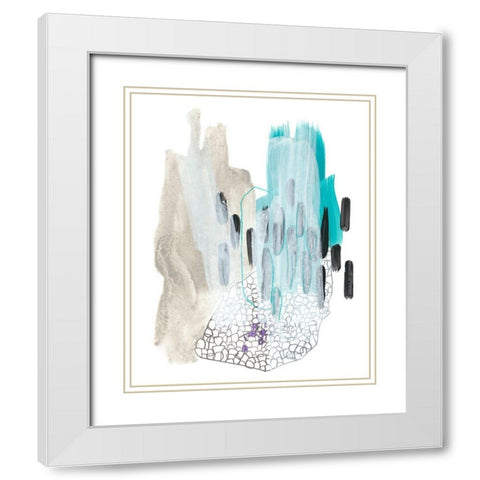 Corollary II White Modern Wood Framed Art Print with Double Matting by Vess, June Erica