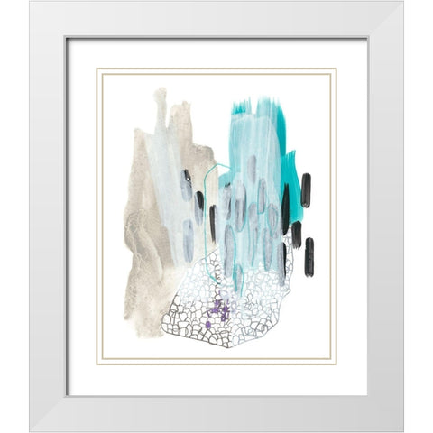 Corollary II White Modern Wood Framed Art Print with Double Matting by Vess, June Erica