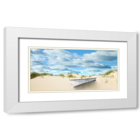 Beach Photography I White Modern Wood Framed Art Print with Double Matting by McLoughlin, James
