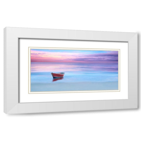 Beach Photography II White Modern Wood Framed Art Print with Double Matting by McLoughlin, James